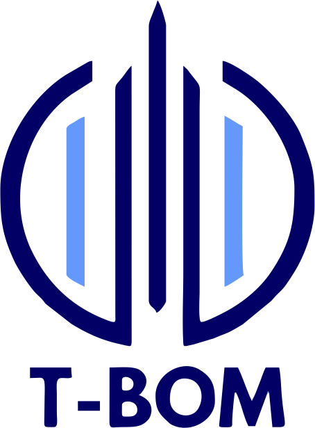 T-Bom Logo White